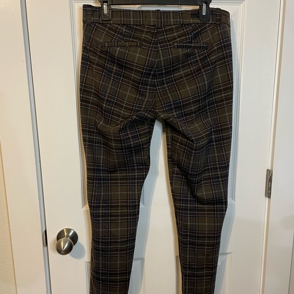 KUT Kut from the Kloth Mia Ankle Skinny brown plaid pants sz 10 *EUC* - Picture 6 of 11